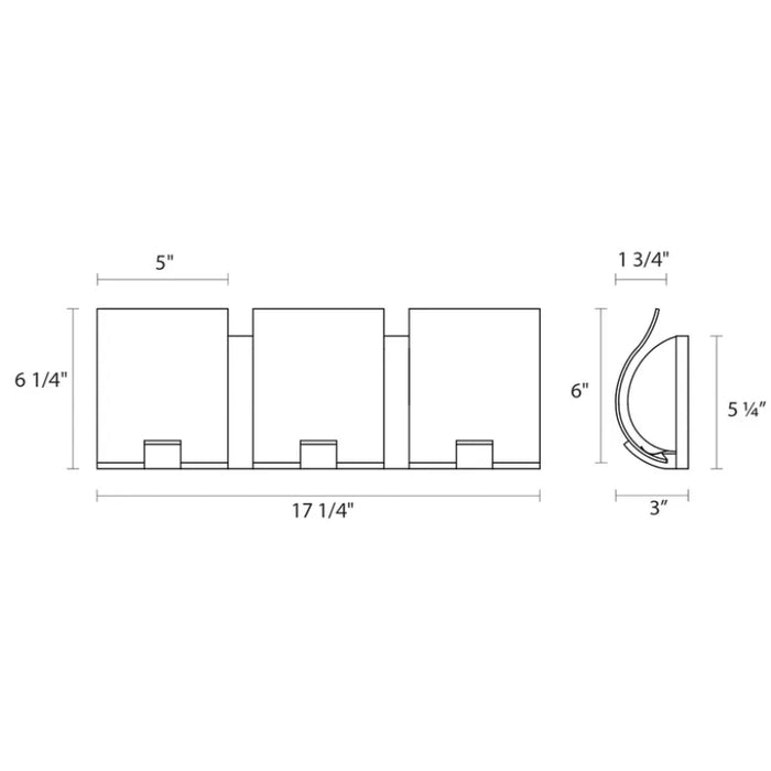 Sonneman 3883 Aquo 3-lt 17" LED Bath Bar