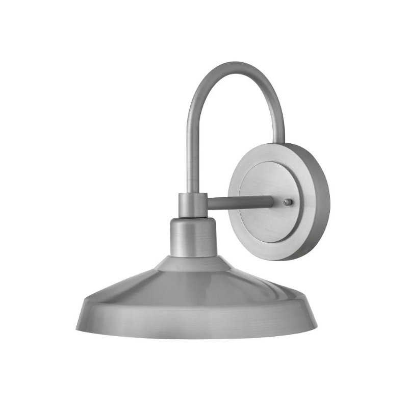Hinkley 12075 Forge 1-lt 13" Tall LED Outdoor Barn Light - Antique Brushed Aluminum