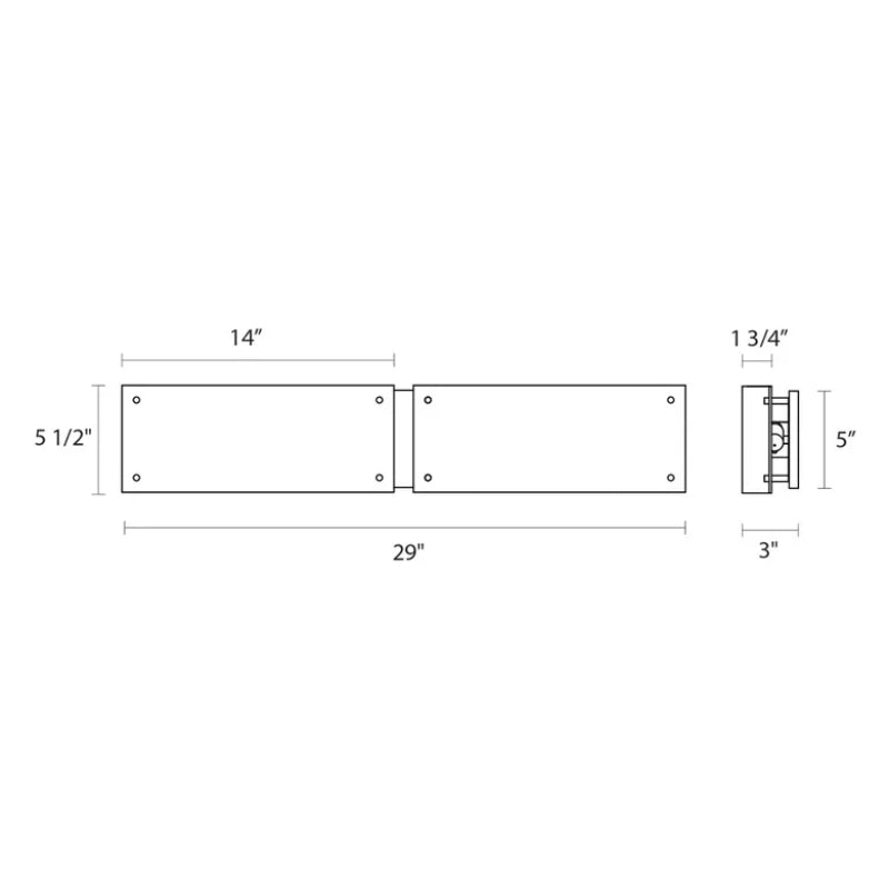 Sonneman 3912 Oceana 2-lt 29" LED Bath Bar