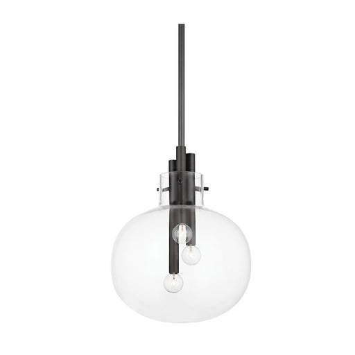 Hudson Valley 3914 Hempstead 3-lt 14" Pendant-Black Brass