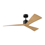 Monte Carlo Adler 52" Ceiling Fan - Midnight Black with Natural Honey