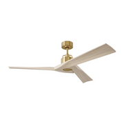 Monte Carlo Alma 52" Smart Ceiling Fan - Burnished Brass/Washed White Oak