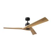 Monte Carlo Alma 52" Smart Ceiling Fan - Midnight Black/Natural Honey