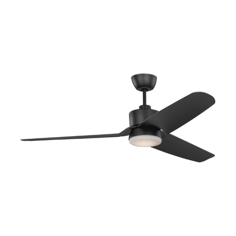 Visual Comfort 3CGR56 Colgin 56" Ceiling Fan with LED Light Kit - Midnight Black