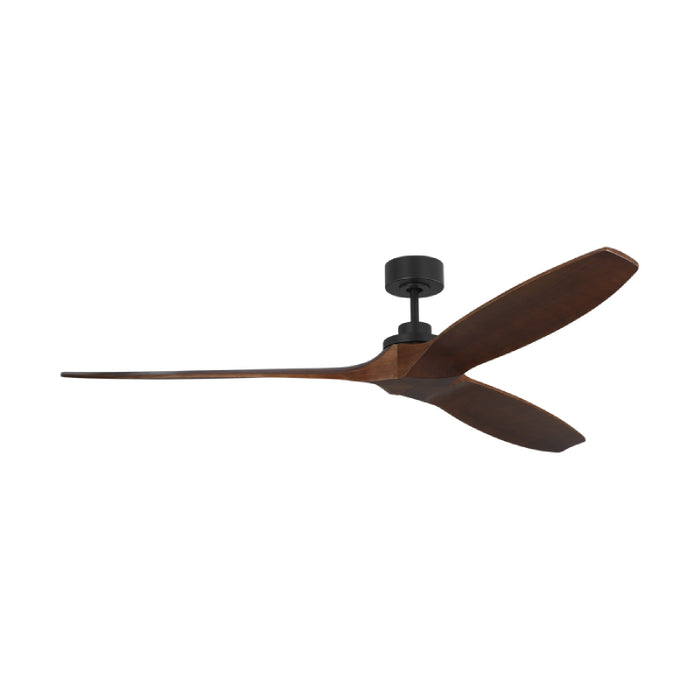 Visual Comfort 3CLNSM70 Collins Smart 70" Ceiling Fan - Midnight Black with Dark Walnut Blades