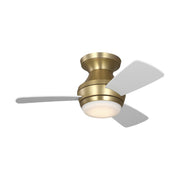 Visual Comfort 3IKHR32 Ikon 32" Hugger Ceiling Fan with LED Light Kit - Burnished Brass