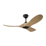 Visual Comfort 3MAVSM44 Maverick Smart 44" Ceiling Fan - Midnight Black/Natural Honey