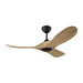 Visual Comfort 3MAVSM44 Maverick Smart 44" Ceiling Fan - Midnight Black/Natural Honey