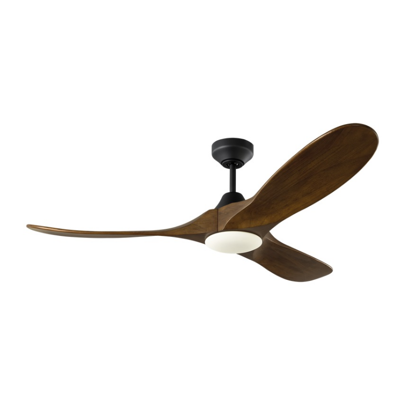 Visual Comfort 3MAVSM52 Maverick Smart 52" Ceiling Fan with LED Light Kit - Midnight Black with Dark Walnut