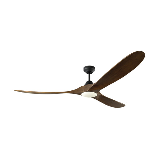 Visual Comfort 3MAVSM70D Maverick Smart 70" Ceiling Fan with LED Light Kit - Midnight Black with Dark Walnut Blades