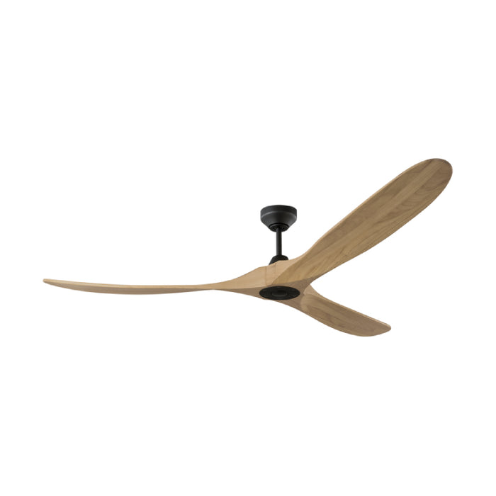 Visual Comfort 3MAVSM70 Maverick Smart 70" Ceiling Fan - Midnight Black with Natural Honey Blades