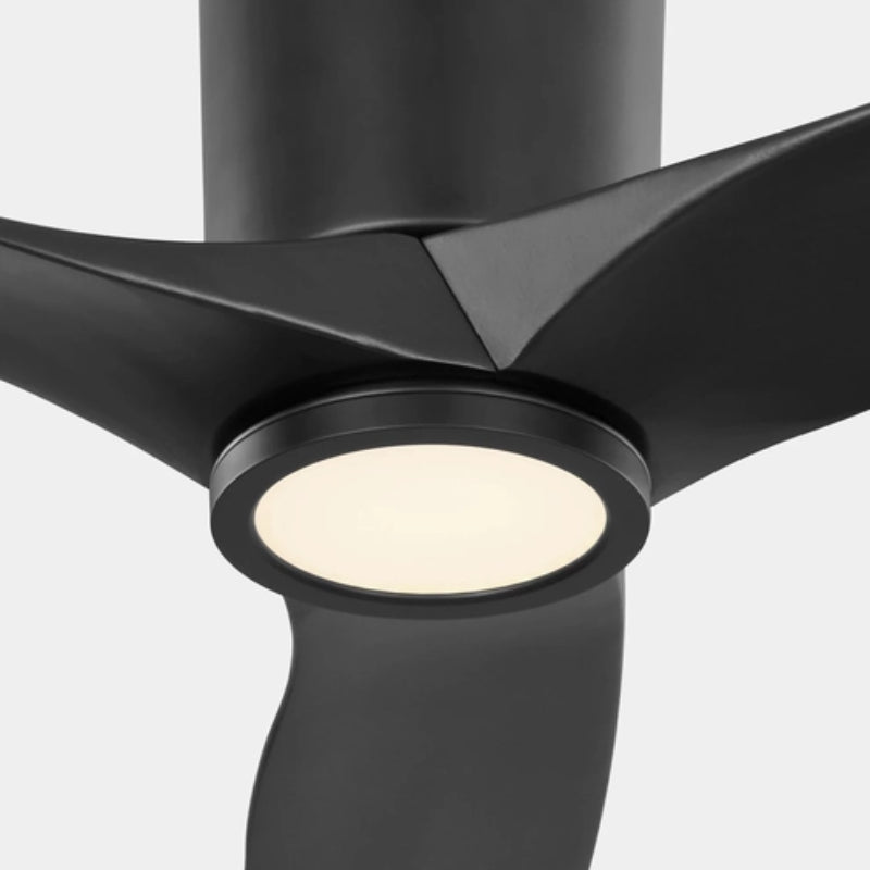 Visual Comfort 3SYRHSM52 Seyra Smart 52" Hugger Ceiling Fan with LED Light Kit-Midnight Black