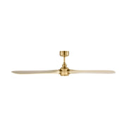 Visual Comfort 3VALSM60 Valiant Smart 60" Ceiling Fan-Burnished Brass with Washed White Oak Blades