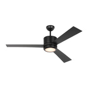 Generation Vision 52" Ceiling Fan with LED Light Kit - Midnight Black with Midnight Black Blades