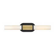 Hinkley 56882 Thayer 2-lt 25" Tall LED Wall Sconce - Lacquered Brass with Black accents