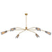 Hinkley 48306 Altman 6-lt 80" LED Chandelier - Lacquered Brass
