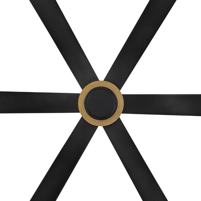 Hinkley 906964 Andros 64" Indoor/Outdoor Smart Ceiling Fan with LED Light Kit - Matte Black