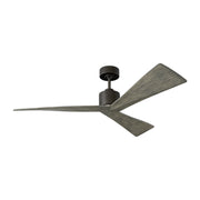 Monte Carlo Adler 52" Ceiling Fan - Aged Pewter with Light Grey Weathered Oak