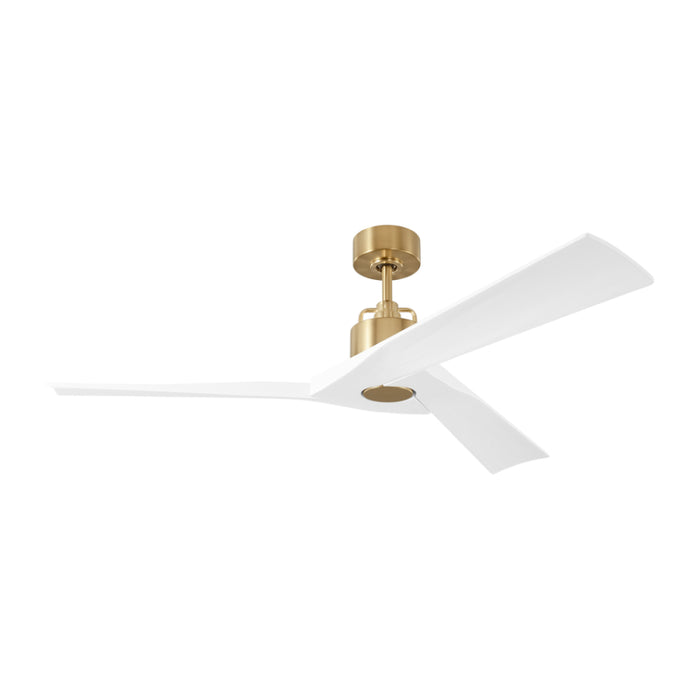 Monte Carlo Alma 52" Smart Ceiling Fan - Burnished Brass/Matte White