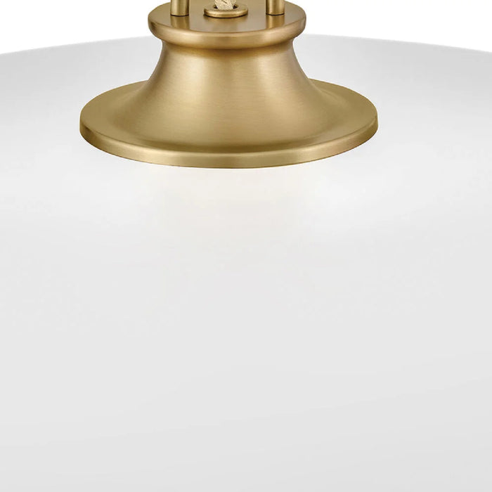 Hinkley 48165 Sadie 1-lt 24" LED Chandelier - Lacquered Brass/Chalk White