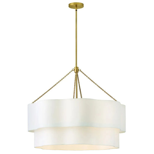 Hinkley 47735 Gwen 8-lt 32" LED Chandelier - Lacquered Brass