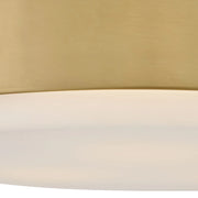 Hinkley 30075 Cedric 3-lt 18" LED Flush Mount - Lacquered Brass