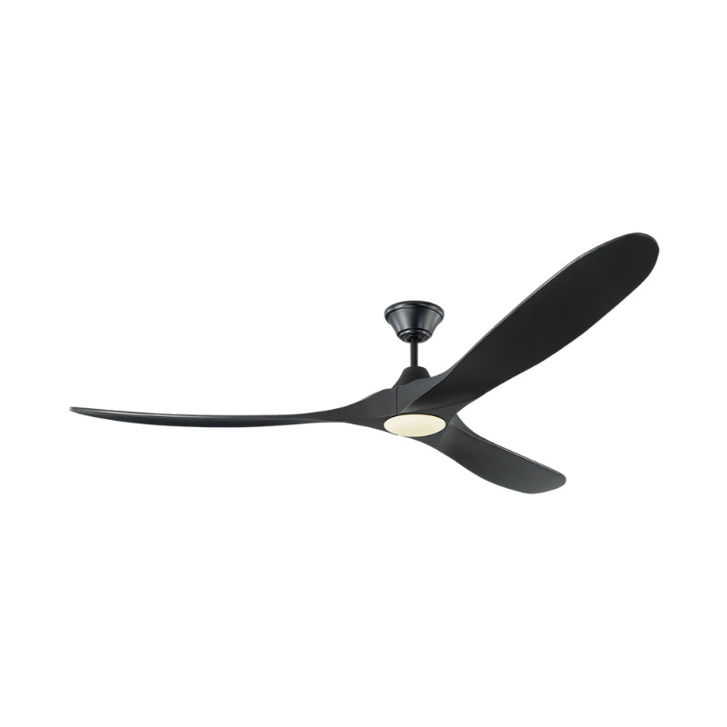 Visual Comfort Maverick 70" Ceiling Fan with LED Light Kit - Matte Black with Matte Black Blades