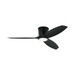 Generation Titus 52" Hugger Ceiling Fan with LED Light Kit-Midnight Black with Midnight Black Blades