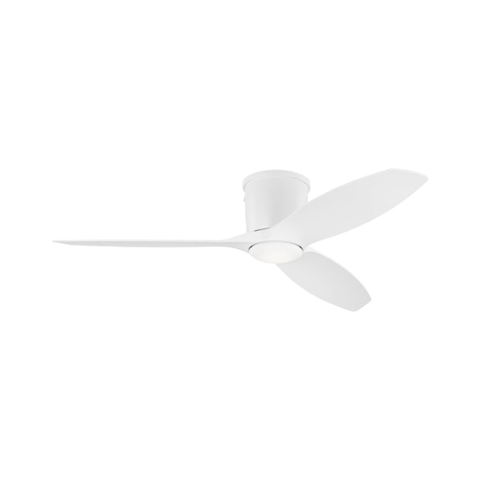 Generation Titus 52" Hugger Ceiling Fan with LED Light Kit-Matte White with Matte White Blades