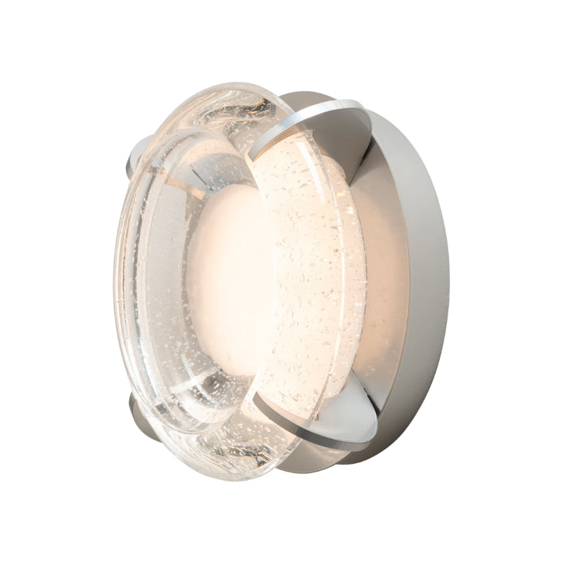 Hubbardton Forge 401213 Lustra 1-lt 12" LED Flush Mount/Wall Sconce - Sterling
