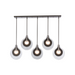 Hubbardton Forge 401319 Veneto 5-lt 53" LED Linear Pendant - Oil Rubbed Bronze