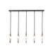 Hubbardton Forge 401319 Veneto 5-lt 53" LED Linear Pendant - Oil Rubbed Bronze