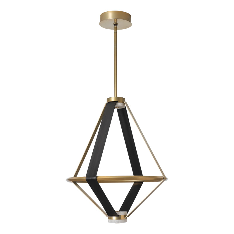 Hubbardton Forge 401321 Aspen 3-lt 23" LED Large Lantern - Modern Brass