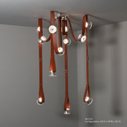 Hubbardton Forge 401322 SNAPS 12-lt 18" LED Pendant w/Metal Cones