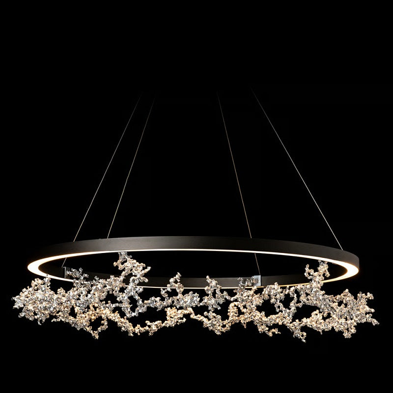 Hubbardton Forge 401330 Coral 1-lt 41" LED Ring Pendant