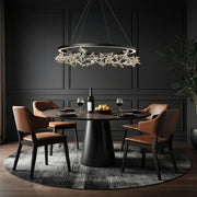 Hubbardton Forge 401330 Coral 1-lt 41" LED Ring Pendant