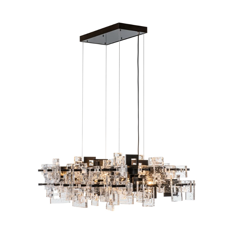 Hubbardton Forge 401347 Fusion 10-lt 53" Pendant - Ink