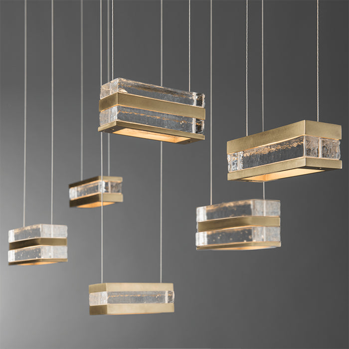 Hubbardton Forge 401349 Stacks 6-lt 34" LED Pendant