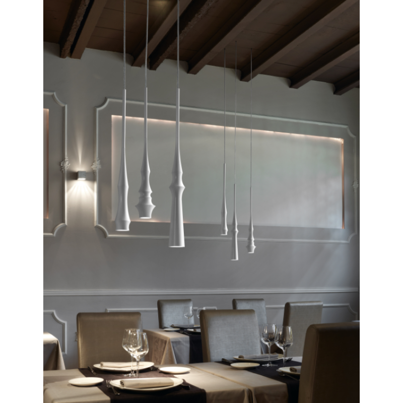 Bover Slend Set 3 Rectangular 3-lt 28" LED Pendant