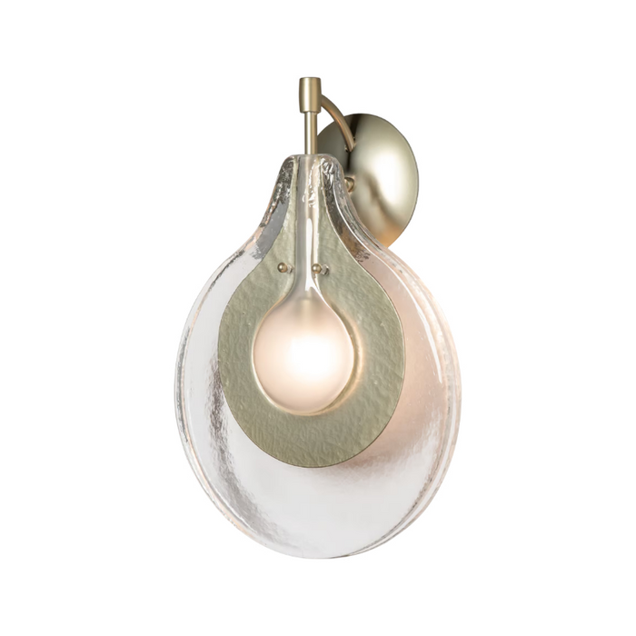 Hubbardton Forge 402030 Veneto 1-lt 17" Tall LED Wall Sconce - Modern Brass