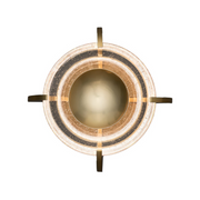 Hubbardton Forge 402040 Lustra 1-lt 11" LED Wall Sconce/Flush Mount - Modern Brass