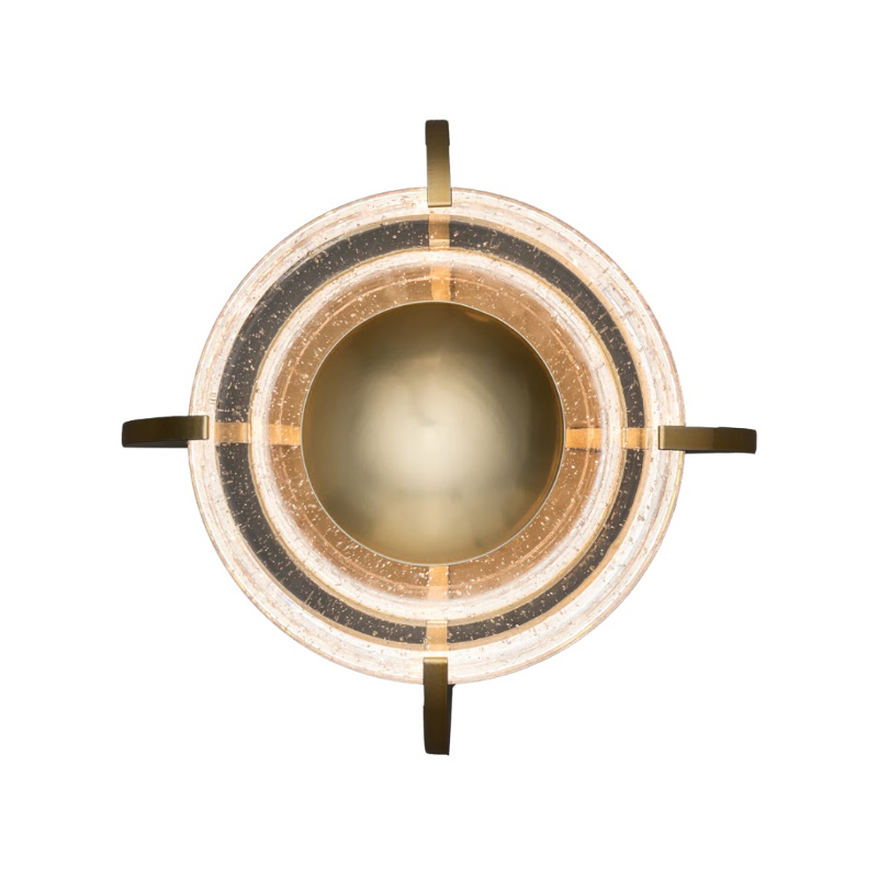 Hubbardton Forge 402040 Lustra 1-lt 11" LED Wall Sconce/Flush Mount - Modern Brass
