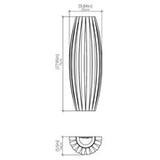 Accord 4040LED Barrel 1-lt 28" Tall LED Wall Light