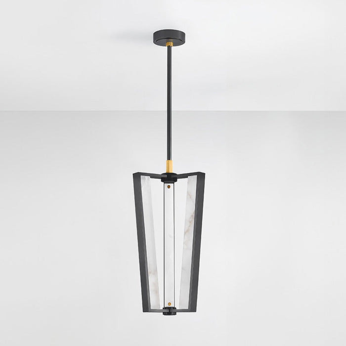 Hudson Valley 4053 Edgemere 3-lt 11" LED Pendant - Aged Brass/Distressed Bronze