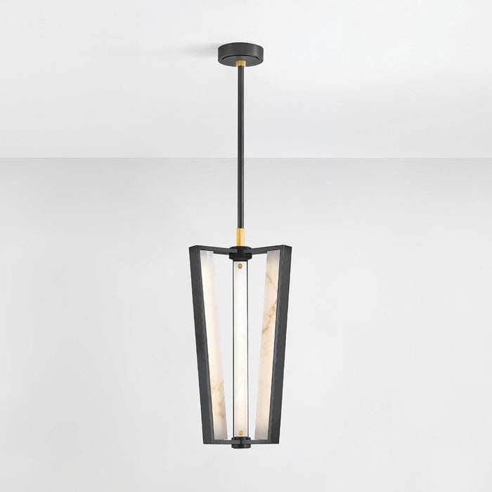 Hudson Valley 4053 Edgemere 3-lt 11" LED Pendant - Aged Brass/Distressed Bronze