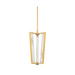 Hudson Valley 4053 Edgemere 3-lt 11" LED Pendant - Aged Brass