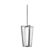 Hudson Valley 4054 Edgemere 4-lt 16" LED Pendant - Aged Brass/Distressed Bronze
