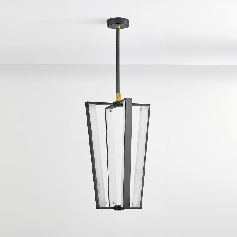 Hudson Valley 4054 Edgemere 4-lt 16" LED Pendant - Aged Brass/Distressed Bronze