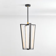 Hudson Valley 4054 Edgemere 4-lt 16" LED Pendant - Aged Brass/Distressed Bronze