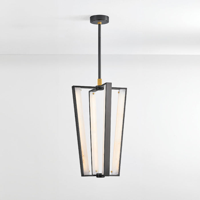 Hudson Valley 4054 Edgemere 4-lt 16" LED Pendant - Aged Brass/Distressed Bronze
